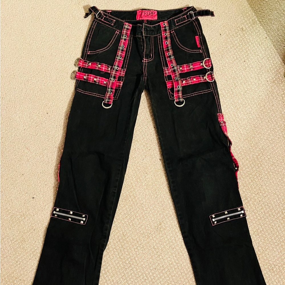 Genuine Tripp pants - size 0 pink plaid from <2015